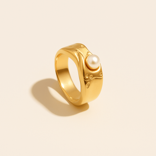 Lava de Oro Pearl Ring