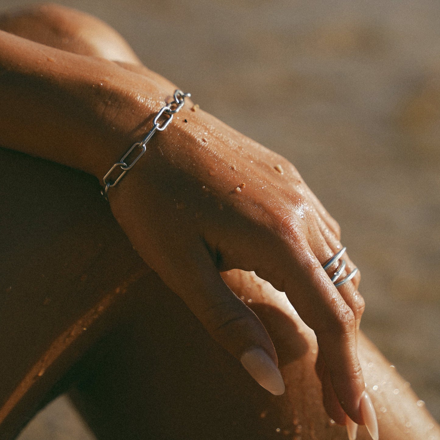 Tulum Chunky Paper Clip Bracelet