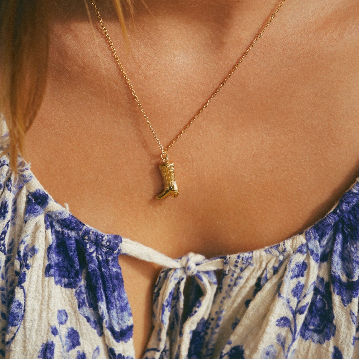 Jessie Cowgirl Boot Pendant