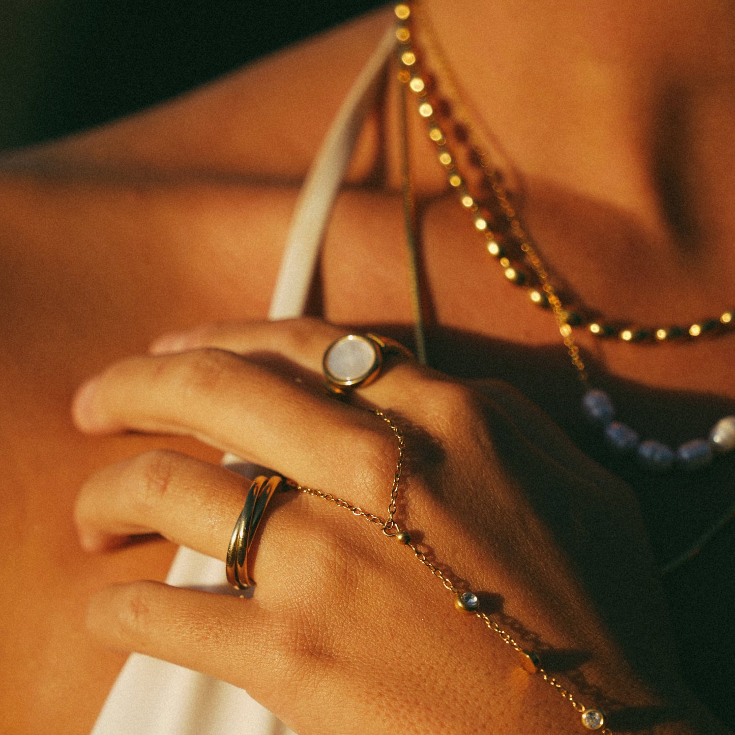 Kai Mother of Pearl Ring